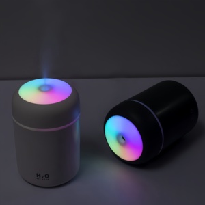 Mini humidificateur portable personnalisé 300 ml avec lumière LED, diffuseur d'huiles essentielles aromatiques pour voiture et maison, cadeaux en plastique, mini brumisateur - Product Image 6