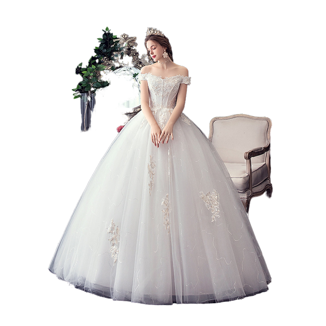 elegant wedding korean wedding dress Elegant High Neck Side Slit Long Sleeve Gold Sequin Prom Dresses,SFPD0 –  SofieBridal main image 1