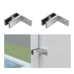Clip <span class=keywords><strong>de</strong></span> barandilla <span class=keywords><strong>de</strong></span> <span class=keywords><strong>vidrio</strong></span> <span class=keywords><strong>de</strong></span> 90 grados compatible <span class=keywords><strong>con</strong></span> abrazadera <span class=keywords><strong>de</strong></span> pared a <span class=keywords><strong>vidrio</strong></span> Soporte <span class=keywords><strong>de</strong></span> acero inoxidable 304 para barandilla <span class=keywords><strong>de</strong></span> <span class=keywords><strong>vidrio</strong></span> impermeable Valla <span class=keywords><strong>de</strong></span> piscina - Product Image 2