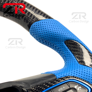 Volant de course sport en cuir véritable personnalisé avec fibre de carbone pour Ford <span class=keywords><strong>Focus</strong></span> MK3 MK4 ST <span class=keywords><strong>RS</strong></span> - Product Image 5