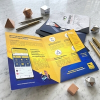 Porte-documents décoratif extensible en carton format A4 pour présentation de documents personnalisés