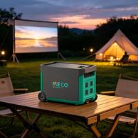Système de stockage d'énergie solaire MECO 3.6KWh Pro 3000W avec batterie au phosphate de fer lithium et MPPT pour la maison, le camping-car, le camping, les voyages en plein air