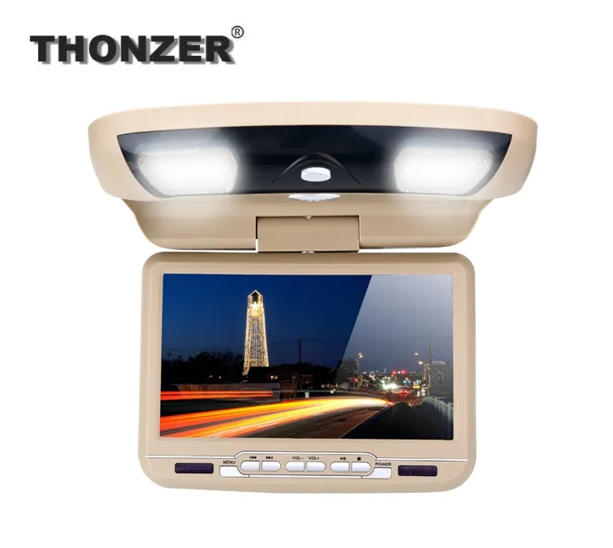 Roof mounted dvd 9 inch with USB SD Game flip down DVD