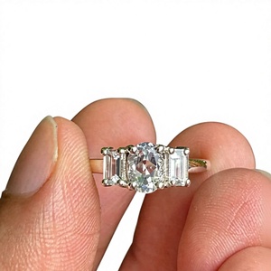 Natural Moonstone White Sapphire <b>Ring</b> 925 Sterling Silver Handmade Fine Gemstone Jewelry Wholesale Supplier - Product Image 1