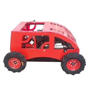 16HP 24V tayvan akülü mini benzinli kendinden tahrikli robot çim biçme makinesi satış