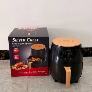 Silver Crest <b>Air</b> <b>Fryer</b> <b>6L</b> Capacity Electric With Ceramic Coating Round Design For Healthy Cooking - Product Image 5