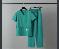 고품질 공장 직접 판매 병원 유니폼 통기성 매트 유니폼 남성과 여성의 일반 매트 정장