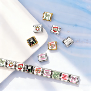 Bracciale Unisex in Acciaio Inox 304 con Charm a Tema Banconota Italiana Placcato in Platino 9mm per Regalo di Matrimonio/Anniversario - Product Image 5