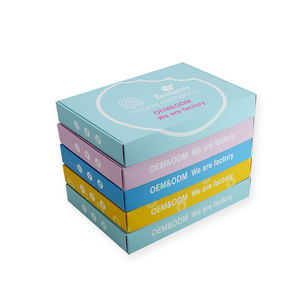 持ち帰り用エンボス加工ピンクカスタムベーカリー配送ボックスセット（ミニバーガー、チョコレートトリュフ、ケータリング、郵送用紙箱） - Product Image 3