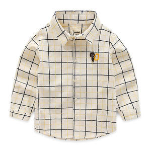 Chemises à carreaux personnalisées pour garçons, nouvelle collection, marque de vêtements pour enfants, chemises de pêche sur mesure - Product Image 1