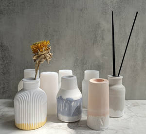 VS014 <span class=keywords><strong>Moule</strong></span> en Silicone Fait Main 3D <span class=keywords><strong>pour</strong></span> Pot de Fleur en Plâtre de Ciment ou Vase en Céramique, Décoration Maison DIY - Product Image 1