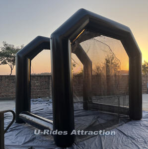 Haute qualité PVC gonflable intérieur/extérieur Football but Golf pratique balançoire simulateur filet Cage tente étanche à l'air ventilateur accessoire - Product Image 2