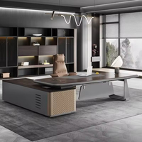 LBZ-79X Bureau de direction de luxe pour PDG et managers, mobilier de bureau