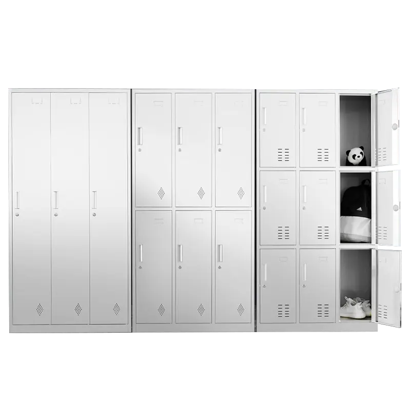 12 Deuren Rvs Locker Kast Gym Locker Kleding Opbergkast Stalen Garderobekast Voor Schoolpersoneel