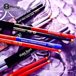 <span class=keywords><strong>Baquetas</strong></span> Profesionales HANQI 5A Serie Colorida <span class=keywords><strong>de</strong></span> Hierro y Goma - Product Image 3