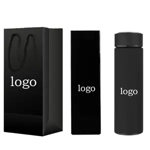 Promotional gifts with logo branded smart bottle wall vacuum insulated steel water drink metal bottles