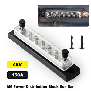 CNSPEED Bloc de bornes de busbar 10 voies 48V 150A pour usage intensif en camping-car, yacht et motorhome - Product Image 4