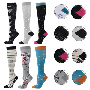 Chaussettes de compression d'été en <span class=keywords><strong>nylon</strong></span>, taille plus, 15-20 mmHg, sans pied, pour athlètes, enfants, hommes/femmes - Vente en gros, conception personnalisée - Product Image 1