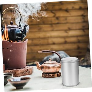 Boîte d'emballage en métal de haute qualité pour thé matcha noir, 50g 100g, boîtes rondes personnalisées, petites boîtes à thé en métal pour café - Product Image 3