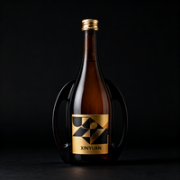 700ml 750ml bouteille de Champagne vert Antique 750ml bouteille de vin Flauta Hoch vert à feuilles mortes