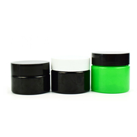 Toples plastik PET Anti anak 2oz 3oz 4oz dengan tutup cetak bambu dan Aplikasi Label kustom untuk kemasan bunga