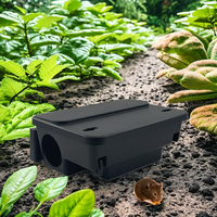 Vente en gros de boîtes d'appâts solides en plastique réutilisables pour rats, rongeurs, souris, pièges à souris en PP, répulsifs pour l'extérieur, lutte antiparasitaire
