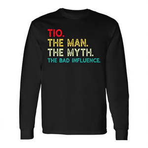 Camiseta de manga larga Tio The Man The Myth The Bad Influence estilo vintage - Product Image 2