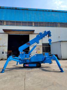 Kualitas tinggi 1Ton hidrolik Mini Spider Crane kendali jarak jauh Crawler Crane multifungsi Articulated Boom Lift Crane - Product Image 2