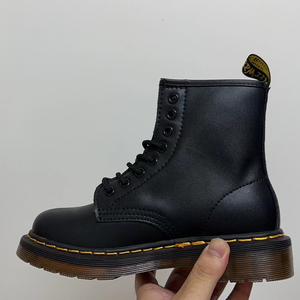 Bottines pour femmes en cuir véritable, bout rond, semelle en caoutchouc antidérapante, semelle intermédiaire en EVA, doublure en PU, toutes saisons - Product Image 2