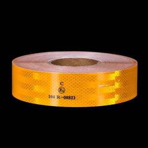 เทปสะท้อนแสงสีขาว เหลือง แดง ECE 104 R 104R แบบมีกาวในตัว สำหรับรถยนต์ รถบรรทุก ใช้สำหรับทำเครื่องหมายเพื่อความปลอดภัย - Product Image 5