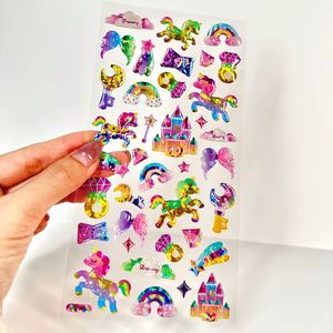 Autocollants 3D en cristal créatifs et tendance, découpés sur mesure, écologiques, résistants aux UV, en PVC auto-adhésif, imperméables - Product Image 1
