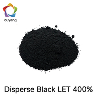 Vente en gros usine : Colorants spéciaux pour fibres de polyester, noir dispersé LET 400% en poudre, pour teinture de tissus en polyester