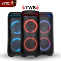 2025 meilleure vente double 6.5 pouces TWS haut-parleur de fête Mini Portable exquis boîte de son Loa Pa système DJ karaoké Bluetooth musique déflecteur