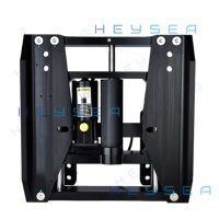 HeySea JP5080 Plat Dongkrak Hidrolik Baru untuk Motor Tempel Kapal, Braket Pengangkat Mesin Kapal, Setback 8 Inci, Lift 5 Inci untuk Penggunaan Kelautan