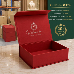 Boîtes cadeaux rigides magnétiques personnalisées recyclables <span class=keywords><strong>CRD</strong></span> avec ruban, emballage pliable pour montres, imprimées en quatre couleurs - Product Image 1