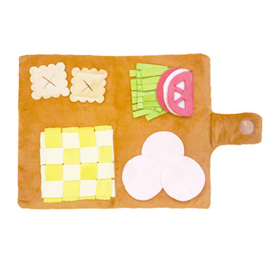 Corea del Sur respetuoso con el medio ambiente lindo olor a comida oculta perro de peluche juguetes de sonido nuevo menú de perro mascota estilo de dibujos animados para el comercio exterior - Product Image 4