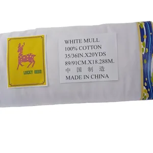 factory price 100% cotton 36" 44" mull shirting fabric