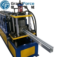 Machine de profilage d'acier pour profilés de type chapeau, ligne de production de pliage à froid pour structures de montage solaire, poutre profilée type chapeau, direct usine