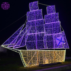 Luz LED para Barco de Exterior, Impermeable, Decoración con Motivos, Arte para Patio de Barco de Madera, Exhibición Navideña para Jardín con Temática Náutica - Product Image 4