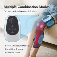 Masseur de jambes sans fil pour la maison, machine de massage des pieds, des genoux et des cuisses, bottes de compression chauffantes, masseur de mollets à air chaud