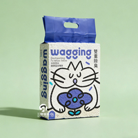 Sac à litière pour chat personnalisé, matériau en nylon épaissi, résistant aux perforations, scellé sous vide, impression en gravure, emballage PET pour supermarché