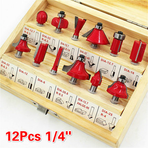 Bộ 15 Cái Mũi Dao Phay 1/4 Inch 1/<span class=keywords><strong>2</strong></span> Inch Mũi Dao Phay Dụng Cụ Cacbua Vonfram Máy Khắc Dao Phay Dao Cắt Tỉa 6.35Mm - Product Image 4