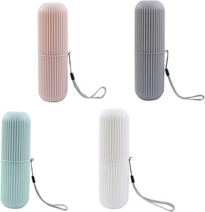 Portable <b>Toothbrush</b> Dispenser Travel Sustainable Plastic Dustproof <b>Toothbrush</b> Holder - Product Image 4