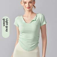 Ropa de Fitness transpirable de secado rápido ajustada para mujer de alta elasticidad para Yoga Pilates camiseta informal diaria Tops