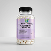 OEM Ashwagandha Magnesium Complex 90 Tablet, Pendukung Energi, Kesehatan Otot & Sistem Saraf