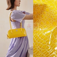 Cuir PVC auto-adhésif à motif crocodile tricoté de 0,5 mm d'épaisseur, résistant à l'abrasion, pour sacs, boîtes à vin ou à bijoux