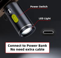 Lumière LED de type C USB-C mâle, éclairage d'ambiance intérieur pour la marche en plein air, le cyclisme, le chargeur de téléphone portable, lampe de nuit 210