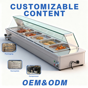 อุปกรณ์ร้านอาหาร CFT โต๊ะอุ่นอาหารสแตนเลสแบบ Bain Marie ความจุ 150 ลิตร ได้รับมาตรฐาน Energy Star - Product Image 3