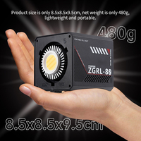 ZGRL-80 80W photographie lumière Portable portable COB lumière de remplissage prise de vue en plein air Portrait Mobile lumière de poche Studio spécial