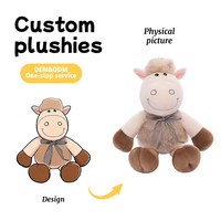 Jouets en peluche personnalisés à logo, animaux en peluche sur mesure, motifs d'animaux mignons, jouets moutons, en vente chaude